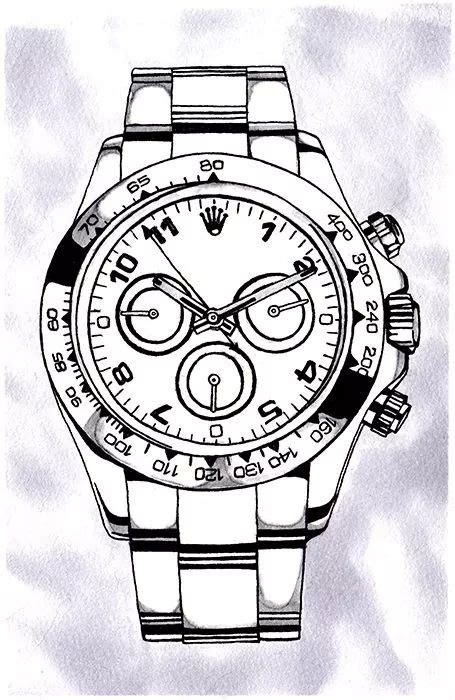 dessin montre rolex